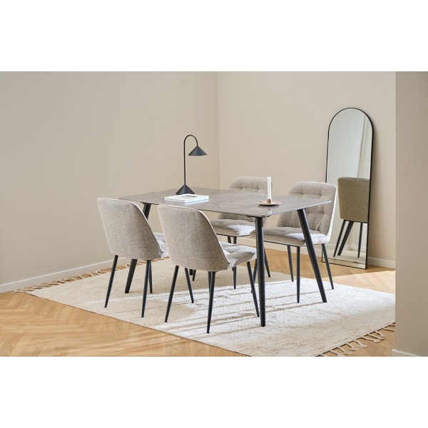 Stół Wicklow 140x80cm polerowana ceramika Batis - ACTONA